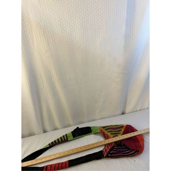 Mini boho zipper bag 10x10 colorful cloth crossbody bag tote - Picture 4 of 8